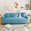 Aedlcal Sofa Slipcover, Jacquard High Stretch Sofa Covers with Pillow Cover Pets Kids Friendly Non Slip Couch Covers with Elastic Bands for Living Room (5 Seater, Light Blue) view 1