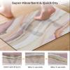 Geometric Marble Bath Mat for Tub,Non Slip Bathroom Floor Runner Rug Quick Dry & Absorbent Diatomaceous Earth Kitchen Room Shower Sink Washable Doormat,Abstract Minimalist Ombre Pink Marbling 20"x32" view 3