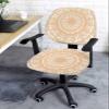 Orange Mandala Pattern Office Chair Cover Stretchable Computer Chair Seat Cover Backrest Slipcovers, Boho Abstract Art Aesthetics Stretchable Rotating Desk Chair Seat Cushion Split Protectors view 3