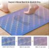 Gradient Purple Bath Mat for Tub,Non Slip Bathroom Floor Runner Rug Quick Dry & Absorbent Diatomaceous Earth Kitchen Shower Sink Washable Doormat,Retro Lxury Minimalist Abstract Aesthetics Art 16"x24" view 3