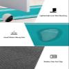 Geometric Turquoise Bath Mat for Tub,Non Slip Bathroom Floor Runner Rug Quick Dry & Absorbent Diatomaceous Earth Kitchen Room Shower Sink Washable Doormat,Abstract Country Rustic White Stripes 24"x36" view 2