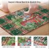 Christmas Bath Mat for Tub,Non Slip Bathroom Floor Runner Rug Quick Dry & Absorbent Diatomaceous Earth Kitchen Room Shower Sink Washable Doormat,Winter Snowflake Red Car Pine Retro Plaid 20"x32" view 3