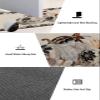 Farmhouse Thanksgiving Bath Mat for Tub,Non Slip Bathroom Floor Runner Rug Quick Dry & Absorbent Diatomaceous Earth Kitchen Room Shower Sink Washable Doormat,European Pumpkins Gold Floral Leaf 16"x24" view 2