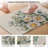 Daisy Eucalyptus Bath Mat for Tub,Non Slip Bathroom Floor Runner Rug Quick Dry & Absorbent Diatomaceous Earth Kitchen Room Shower Sink Washable Doormat,Green Leaves Botanical Plant Floral 24"x36" view 3