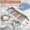 HayWHNKN Electric Vibrating Sifter with 2mm Screen Straight Vibrating Sieve Shaker Stainless Steel Linear Sifter Machine Linear Shaker Single Motor 220v 80W view 4