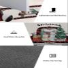 Diatomaceous Earth Bath Rug Bathtub Mat, Christmas Truck Christmas Tree Snowman Red Buffalo Plaid Quick Dry Non-Slip Diatomite Mud Bathroom Floor Rugs for Bath Tub Kitchen Absorbent Pad, 18x30 Inch view 2