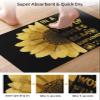 YESOF66 Diatomaceous Earth Bath Rug Bathtub Mat, Sunflower Inspirational Quotes Black Quick Dry Non-Slip Diatomite Mud Bathroom Floor Rugs for Bath Tub Kitchen Absorbent Pad, 20x31.5 Inch view 3