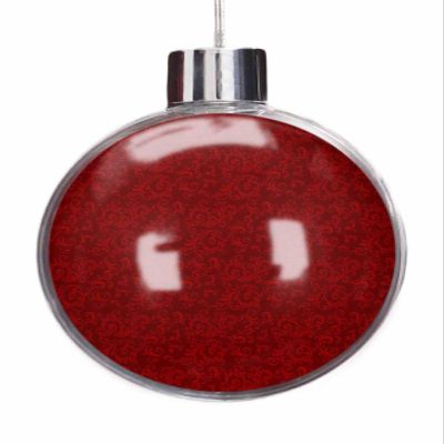 Christmas, Christmas Ornaments Balls, Vintage Luxury European Red Floral Winter Xmas Removable Top Hanging Ornaments Ball, DIY Round Balls for Christmas Trees Wedding Party Decorations