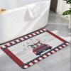 YESOF66 Diatomaceous Earth Bath Rug Bathtub Mat, Independence Day USA Land of Love Car Quick Dry Non-Slip Diatomite Mud Bathroom Floor Rugs for Bath Tub Kitchen Absorbent Pad, 20x31.5 Inch view 1
