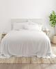 Thraed-Spraed 6-PC Giza Sheet Set - 1000-Thread-Count 100% Giza Egyptian Cotton - 1 Fitted, 1 Flat, 4 Pillowcases Soft Long Staple Cotton 1000TC, Fit Upto 28" Deep Pockets - Queen-XL, White view 2