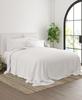 Thraed-Spraed 6-PC Giza Sheet Set - 1000-Thread-Count 100% Giza Egyptian Cotton - 1 Fitted, 1 Flat, 4 Pillowcases Soft Long Staple Cotton 1000TC, Fit Upto 28" Deep Pockets - Queen-XL, White view 3
