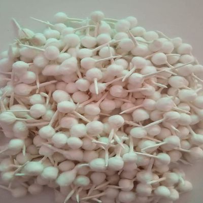 Round Cotton Wicks Phool Batti Diya Batti Rui Batti for Pooja (White Pack of 500 Pcs)