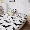 GEDAEUBA Bat Sheets Twin XL Size - Halloween Bed Sheets for Kids Boys Girls, Black and White Sheet Set, Soft Microfiber & Deep Pocket & Wrinkle Free Fitted Sheet, Flat Sheet and Pillow Case view 4
