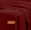 6-PC Giza Sheet Set - 1000-Thread-Count 100% Giza Egyptian Cotton - 1 Fitted, 1 Flat, 4 Pillowcases Soft Long Staple Cotton 1000TC, Fit Upto 28" Deep Pockets - Queen, Burgundy view 4