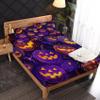 GEDAEUBA Halloween Sheets Twin XL Size - Pumpkin Bed Sheets for Kids Boys Girls, Spooky Sheet Set, Soft Microfiber & Deep Pocket & Wrinkle Free Fitted Sheet, Flat Sheet and Pillow Case view 2