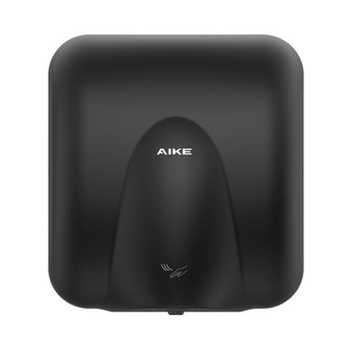 AIKE Heavy Duty Hand Dryer Hard-Wired Friendly 110V High Speed Matte Black Stainless Finish Model AK2811