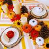 AvoDovA Halloween Decoration, Mini Velvet Pumpkins Decor,Fall Farmhouse Harvest Small Pumpkins,Thanksgiving Day Decor (Black, 3.94inch) view 4