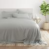 6-PC Giza Sheet Set - 1000-Thread-Count 100% Giza Egyptian Cotton - 1 Fitted, 1 Flat, 4 Pillowcases Soft Long Staple Cotton 1000TC, Fit Upto 28" Deep Pockets - Short King, Light Grey view 2