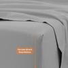 6-PC Giza Sheet Set - 1000-Thread-Count 100% Giza Egyptian Cotton - 1 Fitted, 1 Flat, 4 Pillowcases Soft Long Staple Cotton 1000TC, Fit Upto 28" Deep Pockets - Short King, Light Grey view 4