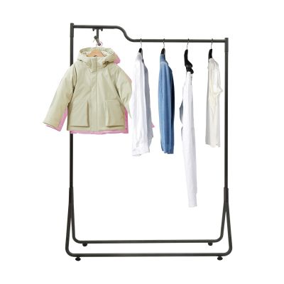 Vintoro Modern Simple Garment Rack,Retail Display Clothing Rack,Single Rod Floor-Standing Hangers Clothes Shelves,Portable Commercial Grade Rack,for Hanging Clothes,Coats,Skirts,Shirts,Sweaters,Black