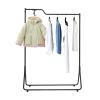 Vintoro Modern Simple Garment Rack,Retail Display Clothing Rack,Single Rod Floor-Standing Hangers Clothes Shelves,Portable Commercial Grade Rack,for Hanging Clothes,Coats,Skirts,Shirts,Sweaters,Black view 1