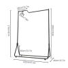 Vintoro Modern Simple Garment Rack,Retail Display Clothing Rack,Single Rod Floor-Standing Hangers Clothes Shelves,Portable Commercial Grade Rack,for Hanging Clothes,Coats,Skirts,Shirts,Sweaters,Black view 2