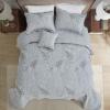 DaisyHuang Full Size Bedspread Set, 5PCE Reversible Quilt Set 96x110 Grey view 3
