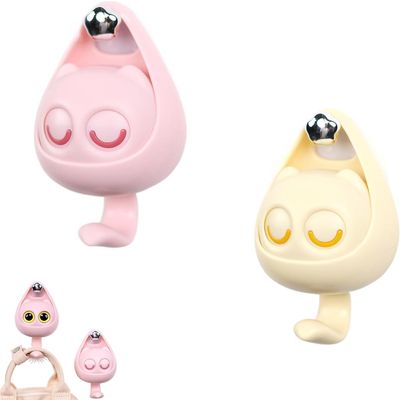 Creative Cute Wink Cat Hooks, 2/4Pcs Punch-Free Wall Hooks, Cute Cat Key Hook Wall Mount, for Hanging Towels, Hats,Coat,Cloth Bags, Belts, Key, for Wall Hanging (B)