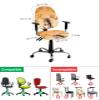 Autumn Squirrel Office Chair Covers, 2 Piece Set-Fall Maple Leaf Branch Stretch Elastic Computer Desk Chair Back Cover&Protective Stretchable Rotating Cushion Slipcover Thanksgiving Day Plant view 4