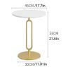 Round End Table Marble End Tables Luxury Coffee Table Creative Sofa Side Table Bedroom Bedside Unique Center Table view 3