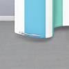 Lifup Fabric Shower Curtain, Modern Striped Shower Curtains for Bathroom, Waterproof Polyester Shower Curtain Set with Plastic Hooks, Washable Weighted Hem Decorative Bath Curtains Blue 71" W x 79" H view 4