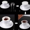 16PCS Coffee Decorating Stencils, DIY Decorating Coffee Printing Spray Stencils for Decorating Oatmeal Cupcakes (As Shown) view 4