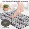 Gsypo Bath Mat Rug 16x24, Gray Camouflage Gradient Mottled Retro Watercolor Soft Non-Slip Rubber Suede Bath Mats, Quick Dry Super Absorbent Washable Bathroom Rug Mat for Bathtub, Shower and Sink view 4