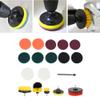 Cleaning Brush Set, 18Pcs Electric Drill Brush Set, Multifunction Power Cleaner Scrubber Attachments, for Bathtub, Grout, Upholstery, Cleaningbrush view 4