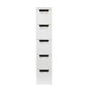 Storage Box in Bathroom and Bathroom 5-Tire Rolling Cart Organizer Unit with Wheels Narrow Slim Container Storage Cabinet for Bathroom Bedroom view 4