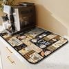 Fun Coffee Mat 23inx15in,Coffee Bar Mat for Countertops,Absorbent Hide Stain Anti-Slip Coffee Bar Accessories Fit Under Coffee Machine Mat,dish Drying Mats for Kitchen view 3