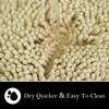 AINAHYVA Bathroom Rugs Chenille Bath mat 2 Piece Set, Super Absorbent, Strong PVC Non Slip Backing, Bath mats for Bathroom, Plush Shaggy, Thick, Machine Washable, Bathtub, Shower, Toilet.(Beige) view 4