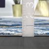 Abani Regal Collection Area Rug - Blue/Grey Marble Design - 6' x 9' - Easy to Clean - Durable for Kids and Pets - Washable - Medium Pile - Soft Feel - for Living Room, Bedroom & Office view 2
