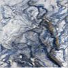 Abani Regal Collection Area Rug - Blue/Grey Marble Design - 6' x 9' - Easy to Clean - Durable for Kids and Pets - Washable - Medium Pile - Soft Feel - for Living Room, Bedroom & Office view 3