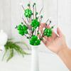 Factory Direct Craft St. Patrick's Day Shamrock Pip Berry Picks and Garland Set - Irish Lucky Clovers and Berries Arrangement for Ireland Saint Paddy's Decorations (Includes 3 Stems and 1 Garland) view 4