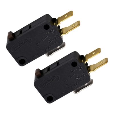 W10727360 Microwave Door Switch Compatible with Top Brands Replaces with AP4429884, 1550016, AH2361111, EA2361111, PS2361111, W10269460, AP4429920, 1550018 (2-Pack)