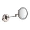 Yu Ru Wall Mirror for Bathroom, 8-Inch Wall Mounted Makeup Mirror, Magnifying Wall Bathroom Mirror with LED Lights, 360 Degree Swivel, Extendable Arm, Round, Plug Operated view 1