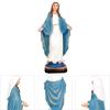 KEEPKAP Generous Virgin Mary Statue, Our Lady of Lourdes Blessed Mother Statues, 12 Inch Virgin Mary Resin Figurines Catholic Gifts, Indoor Religious Home Decor view 4