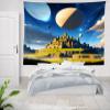 Castle Tapestry Aesthetic Planet Tapestries Fantasy Wall Hanging for Bedroom Living Room Dorm Style3 70.8x90.6 view 2
