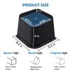 ANNKUT Bed Risers 4 Inch Heavy Duty, Furniture Risers for Bed Desk Table Sofa CouchOversized Bed Lifts Risers, Support up to 5000 Lbs(4 Pack Black) view 2