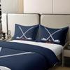 100% Nature Cotton Golf Club Duvet Cover King Size,Boys Men Sports Theme Ball Game Super Soft Bedding Set for Kids Teens,Retro Navy Blue Print Comforter Cover Bedding 3 Piece (No Comforter) view 4
