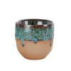 100ml/3.38oz Creative Japanese Kiln Change Concentrated Flow Glaze Coffee cup Rough Pottery Vintage Lahua Tea Cup-Flow Glaze (Sky Blue) 150ml-101-200ml view 1