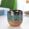 100ml/3.38oz Creative Japanese Kiln Change Concentrated Flow Glaze Coffee cup Rough Pottery Vintage Lahua Tea Cup-(Tianqing) 150ml-101-200ml view 2