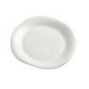 200ml/6.67oz Nordic style white large capacity Coffee cup handmade Japanese retro ceramic art Coffee cup for office home-Round Small Plate - White-201-300ml view 1