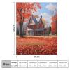 Blanket Maple Leaves Farmhouse Throw Blanket Fall Autumn Seasonal Theme Ultra Soft Bedspread Microfiber Blankets Home Decor for Bed Couch Chair Living Room for Adults 50"x60" view 2